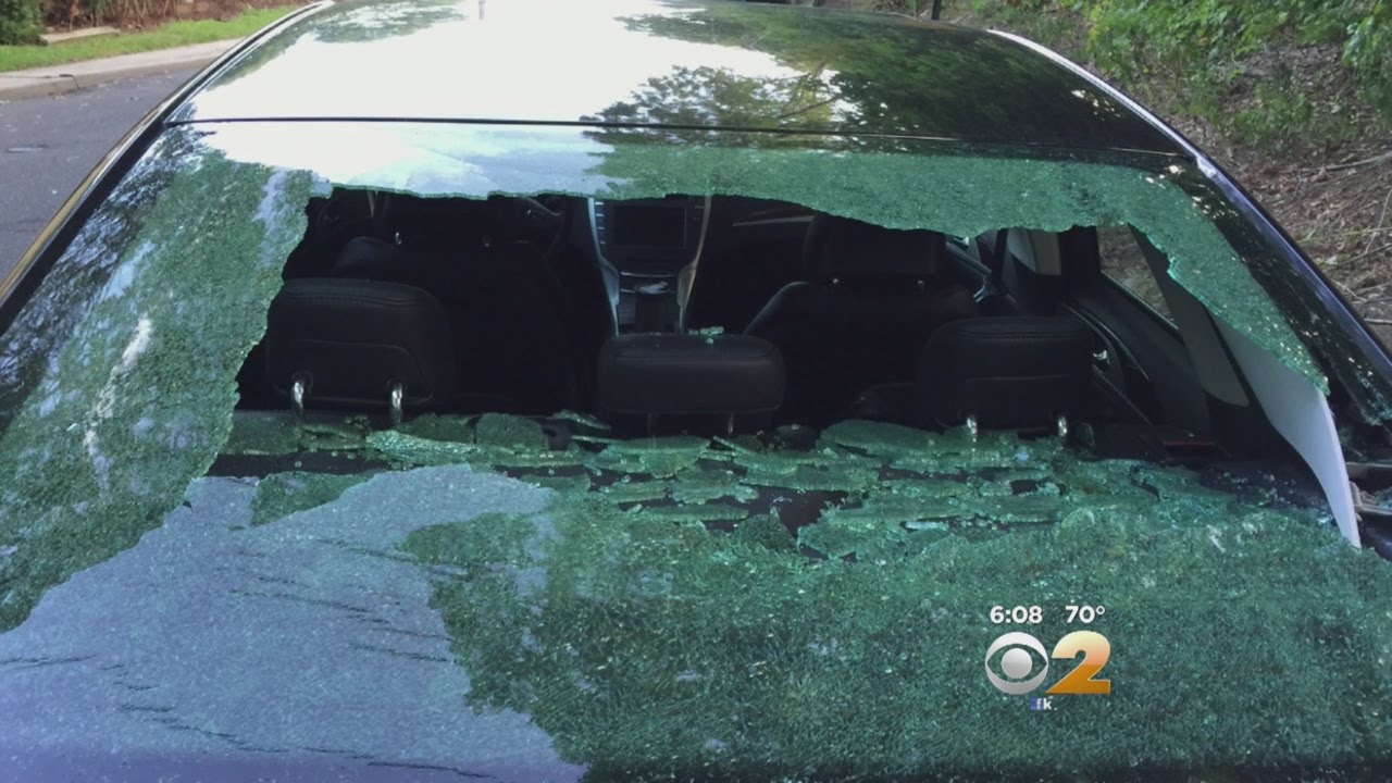 Rock Through Car Window YouTube