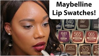 NEW Maybelline Color Sensational MATTE Lipstick Swatches!