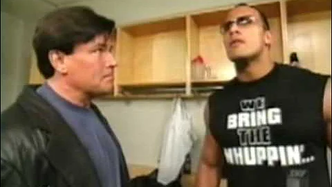 The Rock and Eric Bischof segment