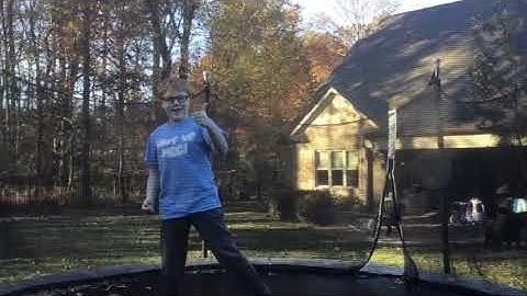 Slow Motion Front Flip On Trampoline