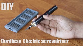 How to make Precision Cordless rechargeable screw driver at home- DIY cordless screw driver