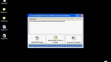 Sobolsoft com How To Use Convert Multiple PDF Files To MS Word Documents Software
