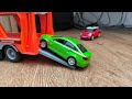 Toy Car Play With Transportation Vehicle || Cars Transported by Truck Video and Car Review