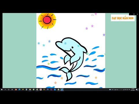 Hướng dẫn vẽ Con Cá Heo - Tô màu cá Heo - How to draw a Dolphin