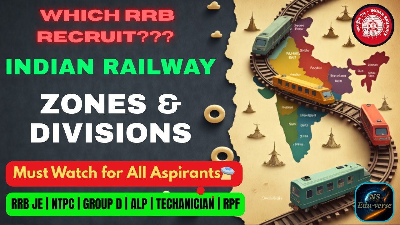Indian Railway Zones & Divisions Explained 🚂 | Which RRB Recruits? 