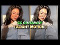 Cc giveaway  alight motion free preset  alight link  ae inspired ccs