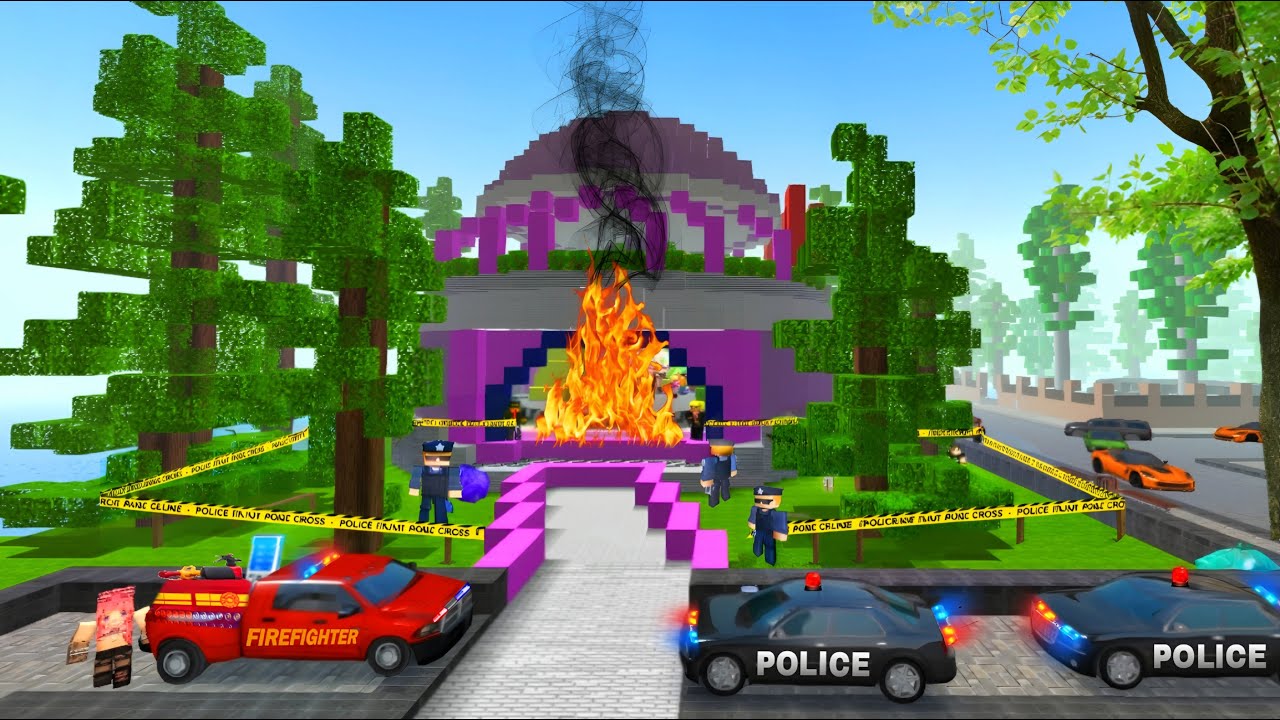 SCHOOL PARTY CRAFT – MASSIVE FIRE ENGULFS DISCO BUILDING! POLICE & FIREFIGHTERS IN CHAOS!