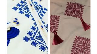 موديلات راقية بالوان مختلفة بالطرز الفاسي على كل من القفطان المغربي الجلابة