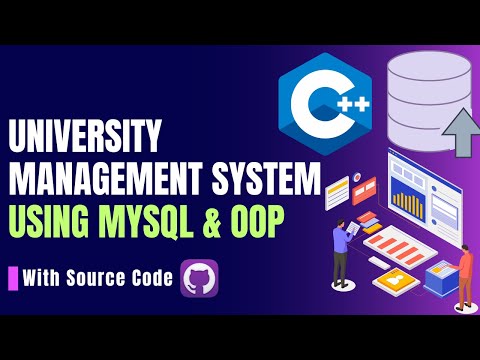 How to create University Management System in C++ using MySQL & OOP | With source code | Urdu/Hindi