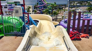 Daytona Lagoon - Poseidons Pass White Inner-Tube Waterslide Onride Pov