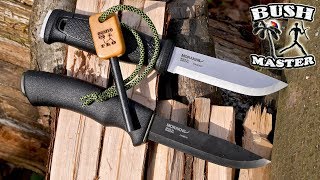 Нож Mora Bushcraft Black против Mora Garberg. Ножи для леса.