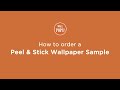 How to order peel and stick wallpaper samples from wallpopscom