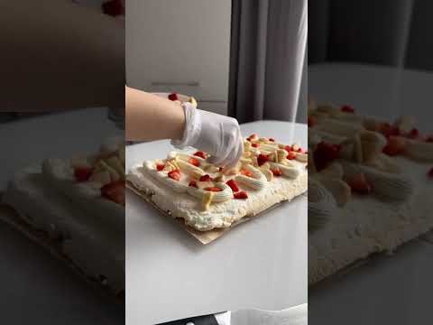 Рецепт НЕЖНЕЙШЕГО КРЕМА для РУЛЕТА от Елизаветы @liza_cake26🔅A RECIPE FOR THE SOFTEST ROLL CREAM