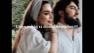 Yaraladi💗🌝Qora Kozi Yuragimni Yaraladi🖤Xamdam Gulinur Yaraladi🤍