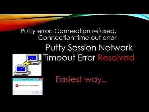 Putty Network connection error got fixed..Must watch!!