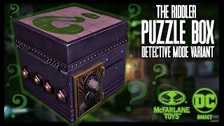 McFarlane Toys DC Direct The Riddler Puzzle Box Detective Mode Variant SOLVED! @TheReviewSpot