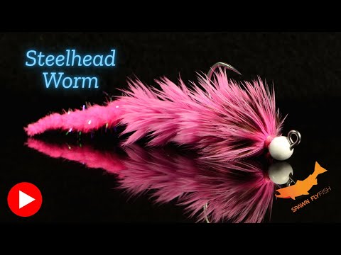 Pink Changer Worm for Steelhead