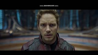 Guardians of the Galaxy Vol.2 -- StarLord shooting his Dad