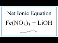 Balancing Ionic Reactions and Spectator Ions