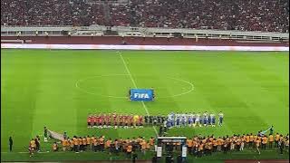 Merinding Lagu Indonesia Raya berkumandang di GBK| Indonesia vs Argentina |National anthem Argentina