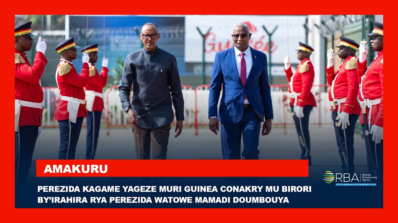 Perezida Kagame yageze muri Guinea Conakry mu birori by’irahira rya Perezida watowe Mamadi Doumbouya