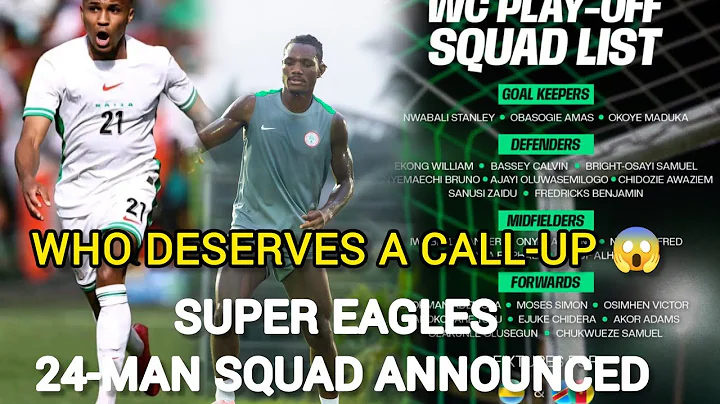 Eric Chelle Super Eagles 24-Man Squad Explained As Uche, Agu, Akinsanmiro & Onuachu missing out 🔥