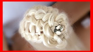 ROSE BRAID WITH BEAUTIFUL TOP DETAIL HAIRSTYLE / HairGlamour Styles /  Braids Hair Tutorial