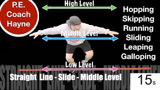 Locomotor Skills (Pathways, Levels, and Directions) Lesson