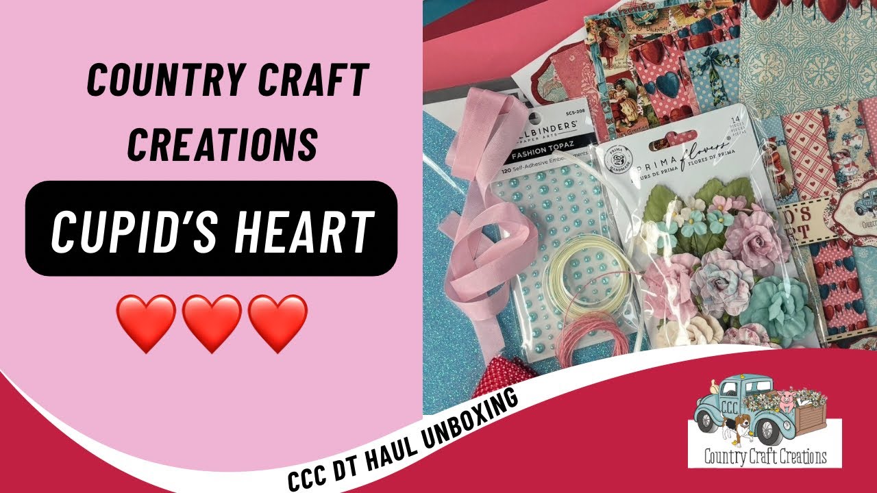 Покупки от команды дизайнеров Country Craft Creations | Уголок Купидона | День святого Валентина
