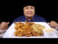 Chinese food  honey shrimp asian fried chicken chow mein  egg foo young