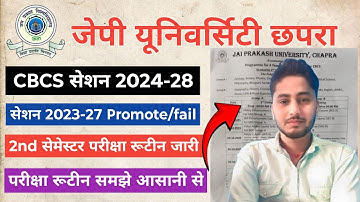 Jp University 2nd Semester Exam Datesheet 2024-28 | Jpu 2nd Semester Exam Datesheet Samjhe 2024-28