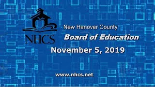 Board of Education Meeting- November 5, 2019- Part 3