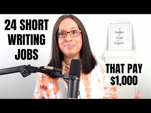 24 Short Writing Jobs that Pay Up to $1,000 | easy online writing jobs to work from home.