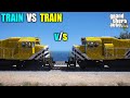 GTA 5 : TRAIN VS TRAIN | CAN YOU STOP THE TRAIN? | RG GAMER