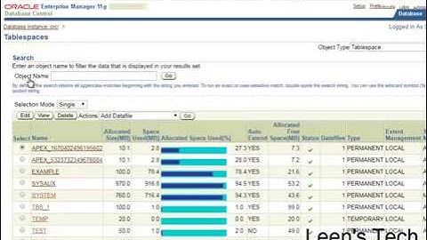 Oracle DBA 11g Tutorial in Bangla: How to manage tablespace