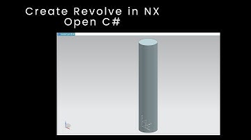 Create Revolve Feature From NX Open C# Program