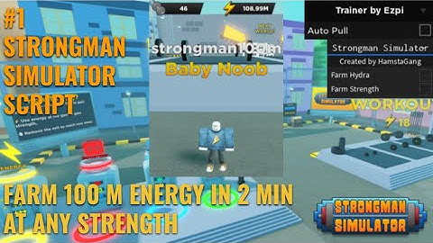 Strongman Simulator Script Pastebin 2021 | Super Fast Autofarm at Any Strength