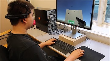 Demonstration of the experiment evaluating Eye Tracking and Brain Computer Interface