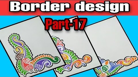 Border And Corner Design For Students project khata. Project Copy Cover Page Design.  Sandip Maji.