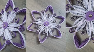 DIY - Stern / Blume aus Papier basteln mit der Quilling - Technik