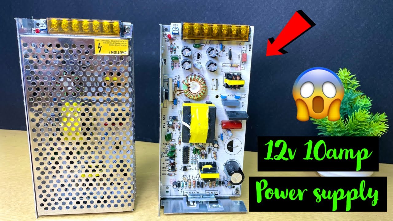 12 Volt 10 Amp DC power supply unboxing and wiring(हिंदी में), power supply