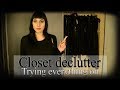 Goth closet declutter - trying everything on (2019)