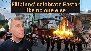 Massive Easter Friday Celebrations in Poblacion. Filipinos' Celebrate Easter like no one else!