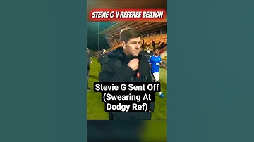 When Stevie G Saw Red at Rangers 👀