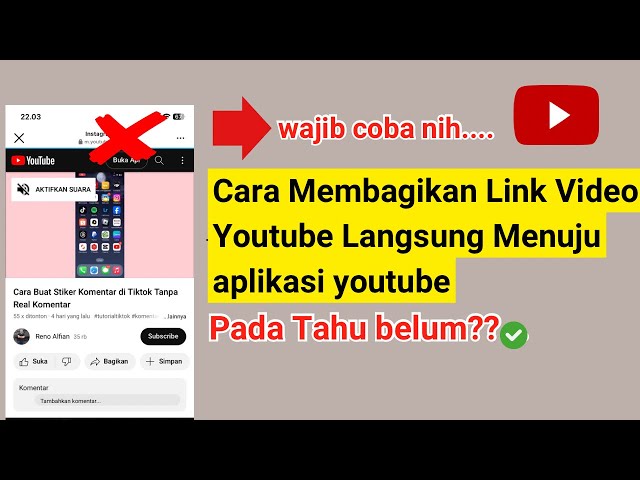 cara membagikan link youtube menuju langsung aplikasi youtube class=