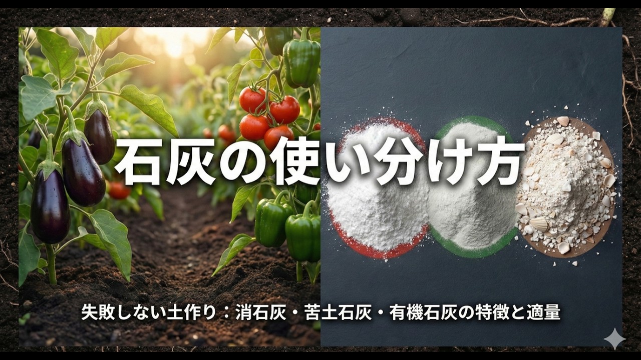 【令和8年決定版】土づくりにおいて石灰の適切な使い方