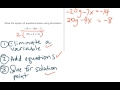 Solving Systems of Equations