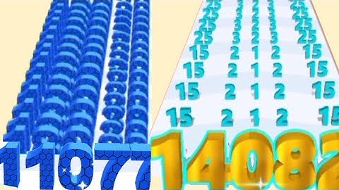 Break And Merge Numbers - Number Run Vs Number Rush 2048 || Best Satisfying Games