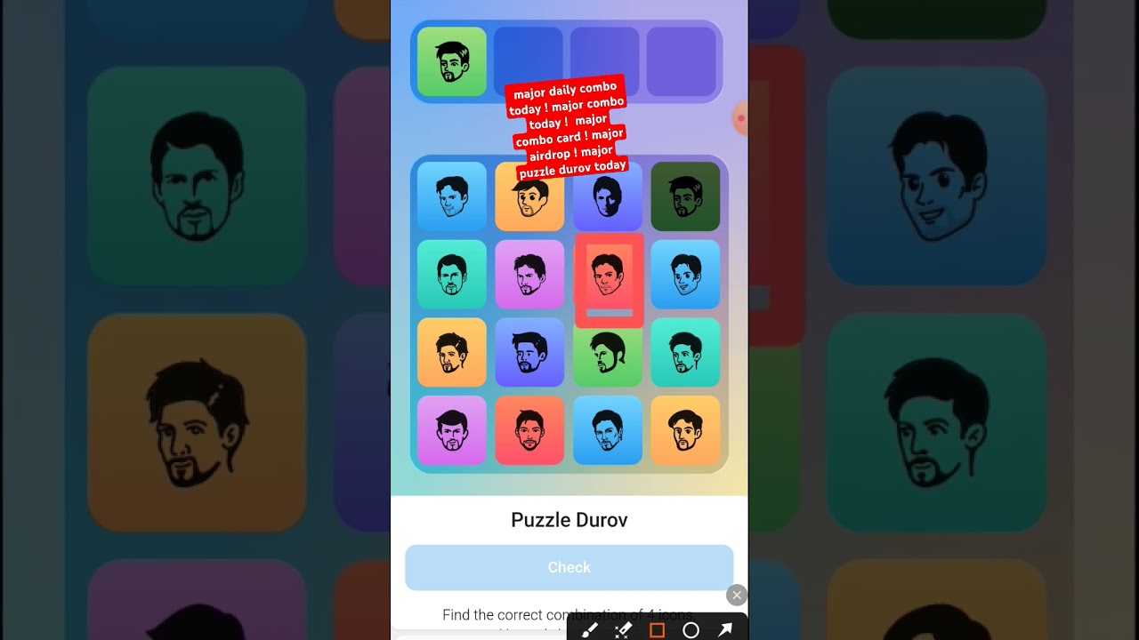 major daily combo today ! major combo today !  major combo card ! major airdrop ! major puzzle durov