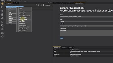 Eclipse Dirigible - Message Listener